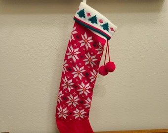 Vintage Stocking SP-1755 Monogrammed Stocking Anatolian Striped Stocking Xmas Stocking Home Decor Stocking Christmas Stocking