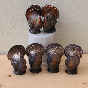 3&quot; Vintage Gurley Turkey Candles-Thanksgiving-Novelty Candle-Vintage Thanksgiving-Thanksgiving Decor-Thanksgiving Table-Vintage Candle