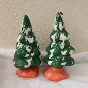 Vintage 5&quot; Christmas Tree Candles-Vintage Christmas-Christmas Decor-Vintage Candle-Christmas Candles-Centerpiece