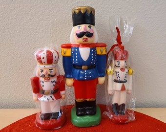 1990's Vintage Toy Soldier-Nutcracker-Christmas Novelty Candles-Vintage Candle-Christmas Decor-Retro Candle