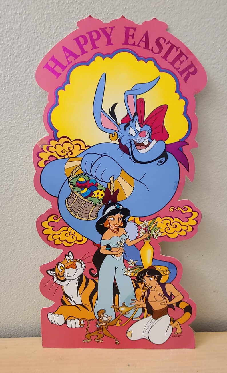 Vintage Disney Easter Die Cuts-aladdin-mickey Mouse-vintage Easter ...