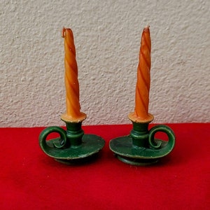 2 Vintage Gurley Candlestick Candles-Vintage Christmas-Christmas Decor-Vintage Candle-Christmas Candles-Centerpiece-Mid Century