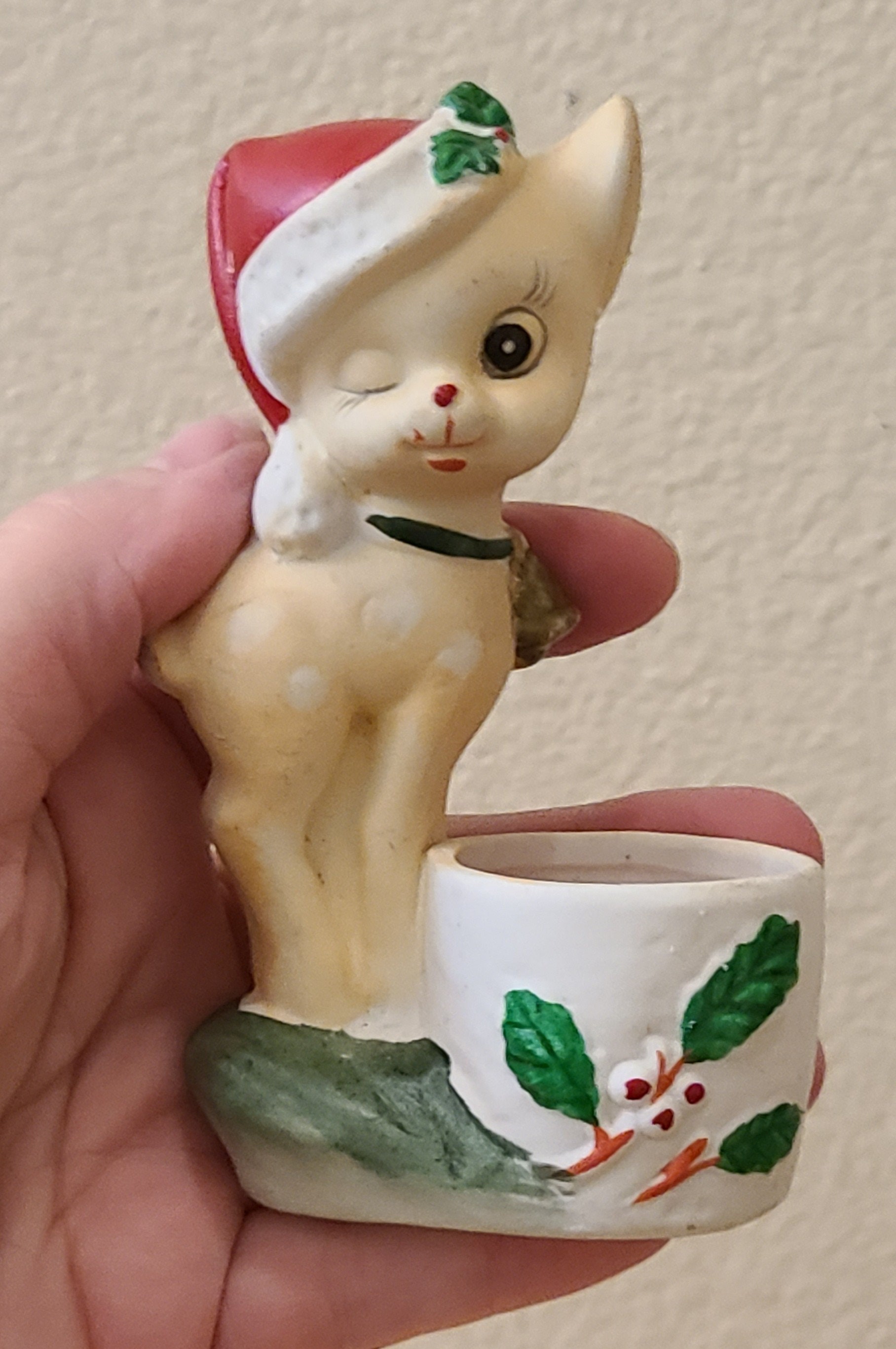 3 Vintage HOMCO Christmas Figurines- Christmas Decor-vintage