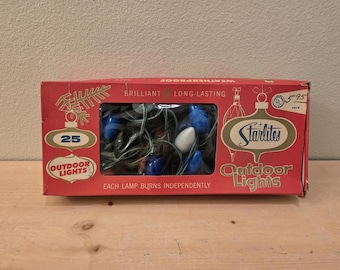 Vintage 25 Light C9 Starlites Christmas Tree Lite Sets-Outdoor Lights-Vintage Christmas-Christmas Decor-Retro Christmas