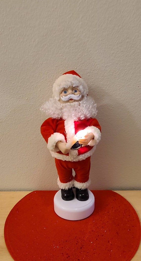 Vintage Motionette Santa-illuminated-animatronic-animated-vintage