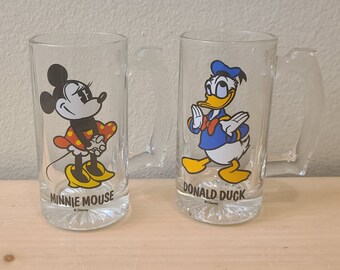 Vintage Disney Beer Stein Soda Mug-Vintage Disney-Minnie Mouse-Donald Duck-Disney Collectible-Disney Mug