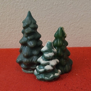 3 Vintage Christmas Tree Candles/Air Freshener-Vintage Christmas-Christmas Decor-Vintage Candle-Christmas Candles-Centerpiece