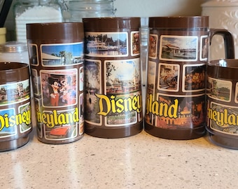 1970's Disneyland Souvenir Beer Steins, Mugs & Cup-Vintage Disneyland-Collectible Disney-Vintage Disney-Disney Mugs-Mickey Mouse-Disney Park