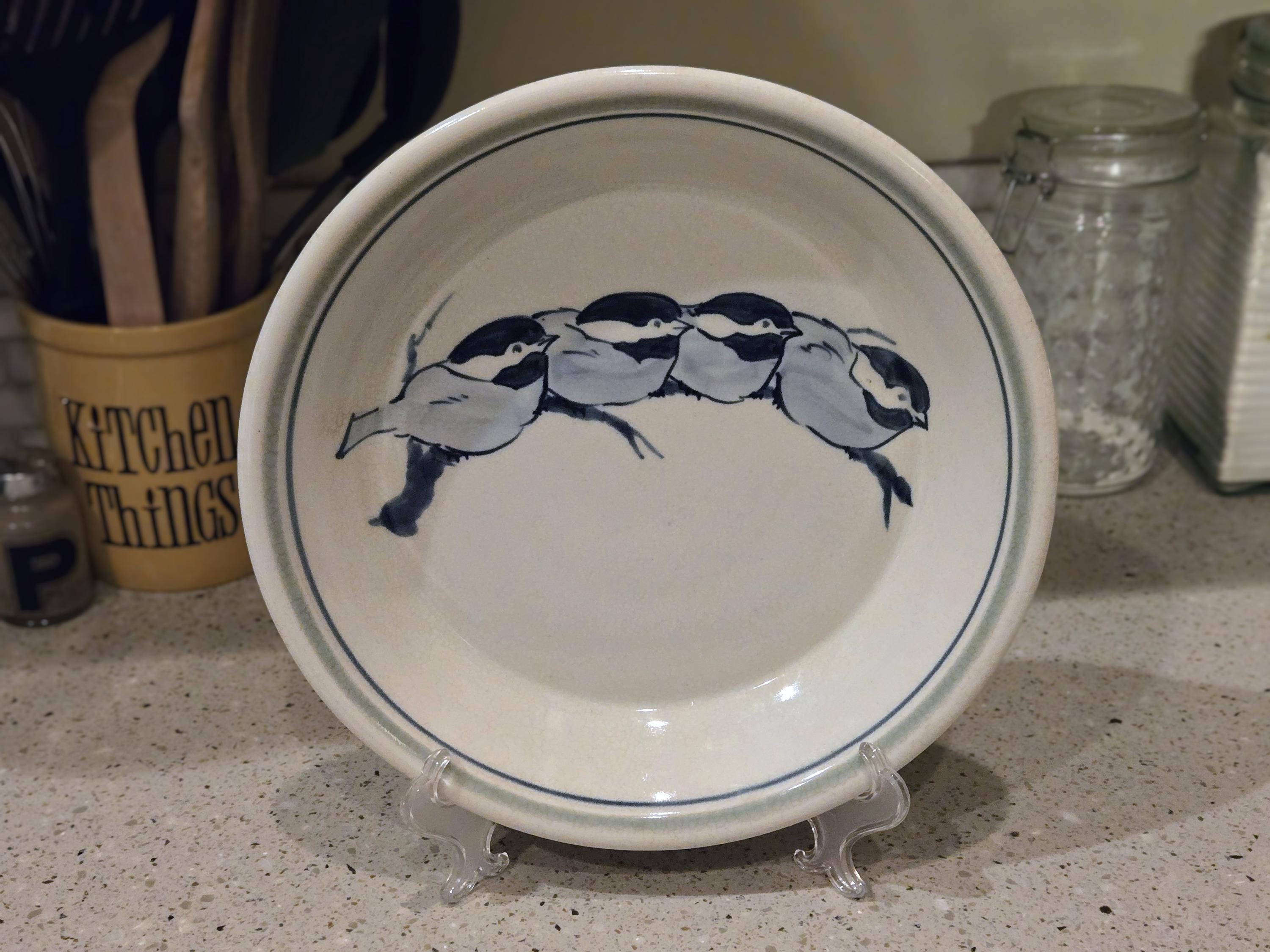 Blue Bird Pie Pan - Etsy display picture 1
