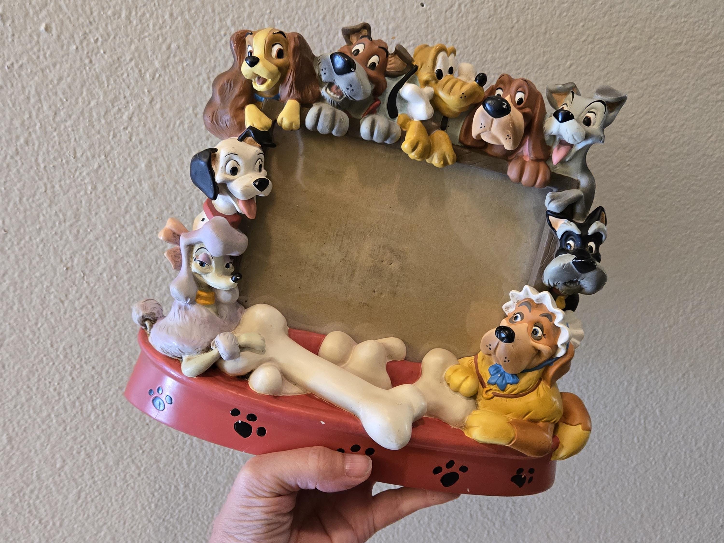RARE Vintage Disney Dogs 3D Picture Frame-5x7-vintage Disney