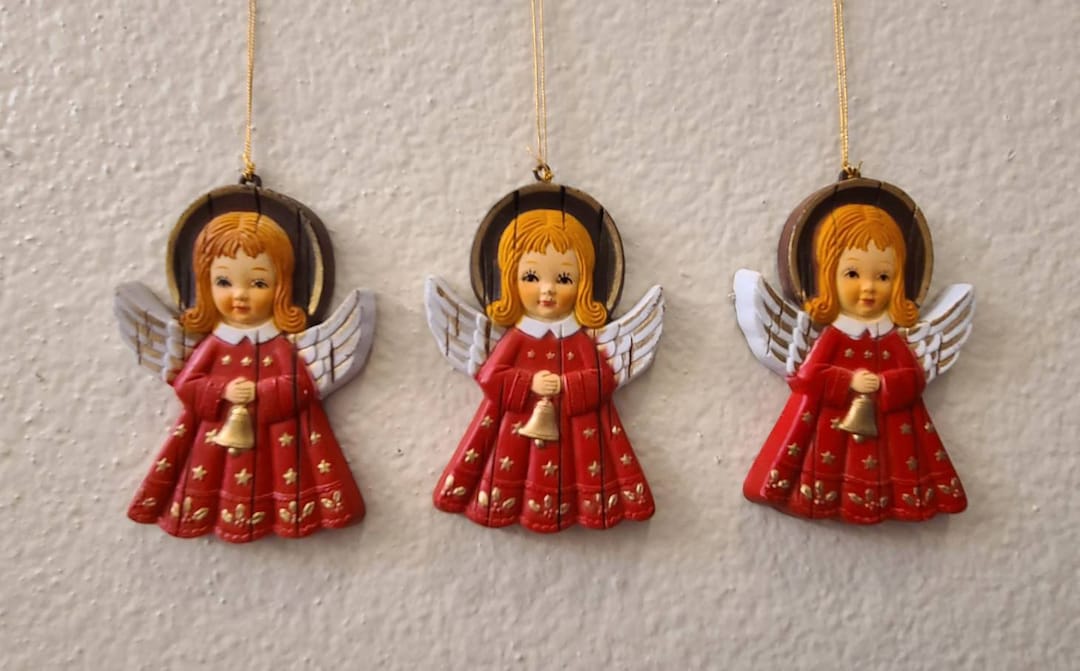Vintage Angel Ornamentsvintage Christmaschristmas Decorvintage