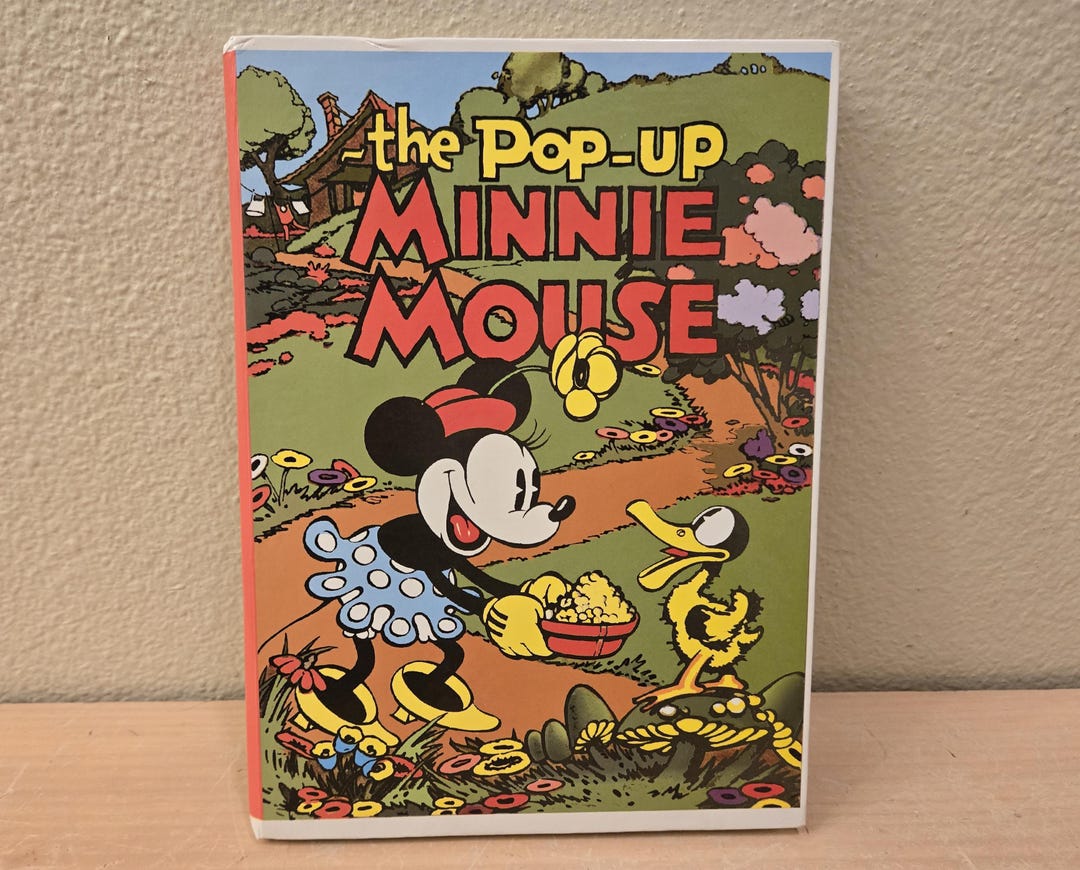 1993 Vintage the Pop-up Minnie Mouse Hardcover Book-disney Book