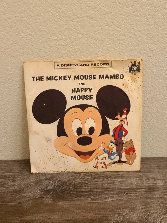 1968 the Mickey Mouse Mambo & Happy Mouse 45rpm-disneyland