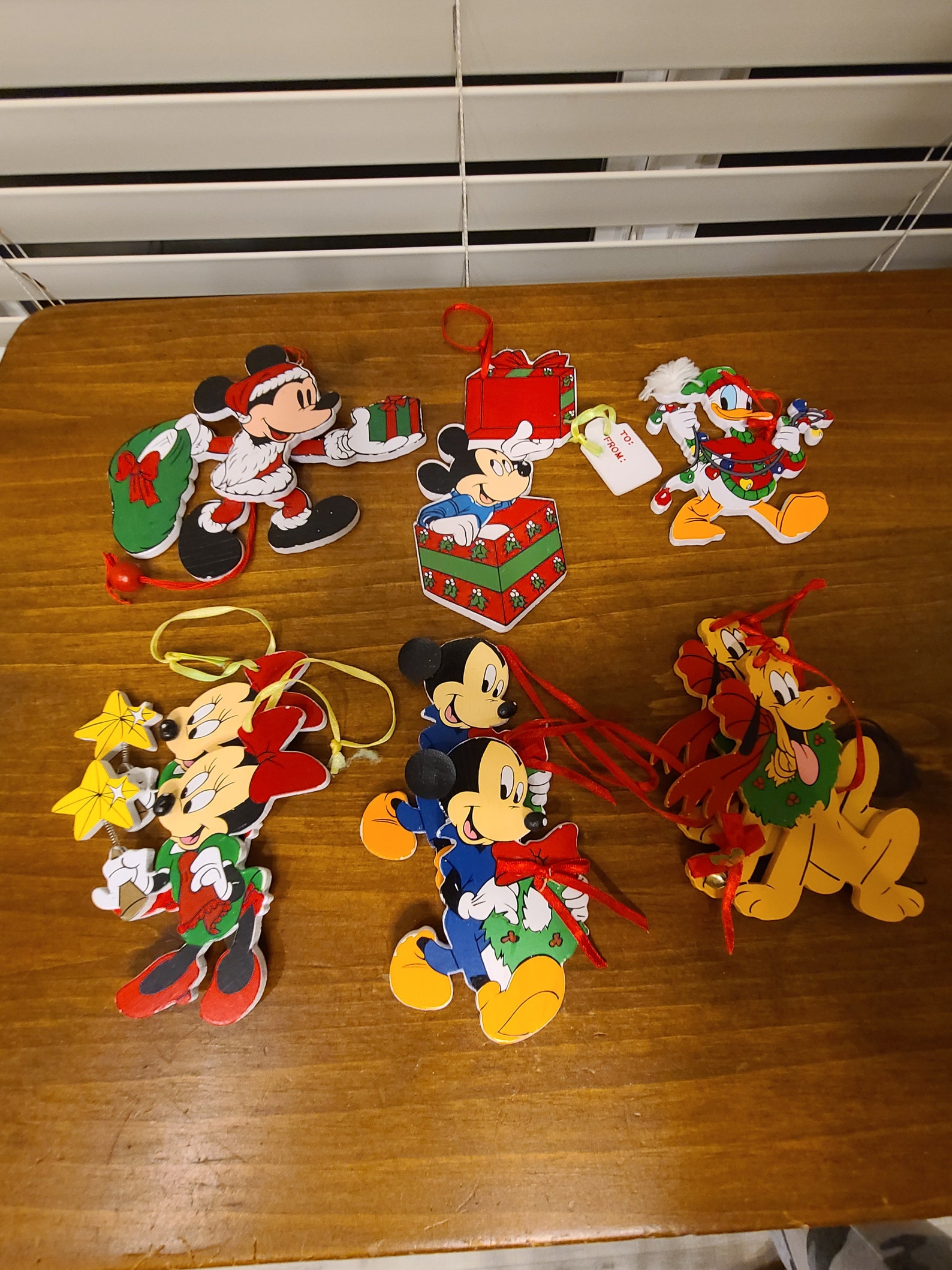 9 Vintage Wooden Disney Ornaments Etsy