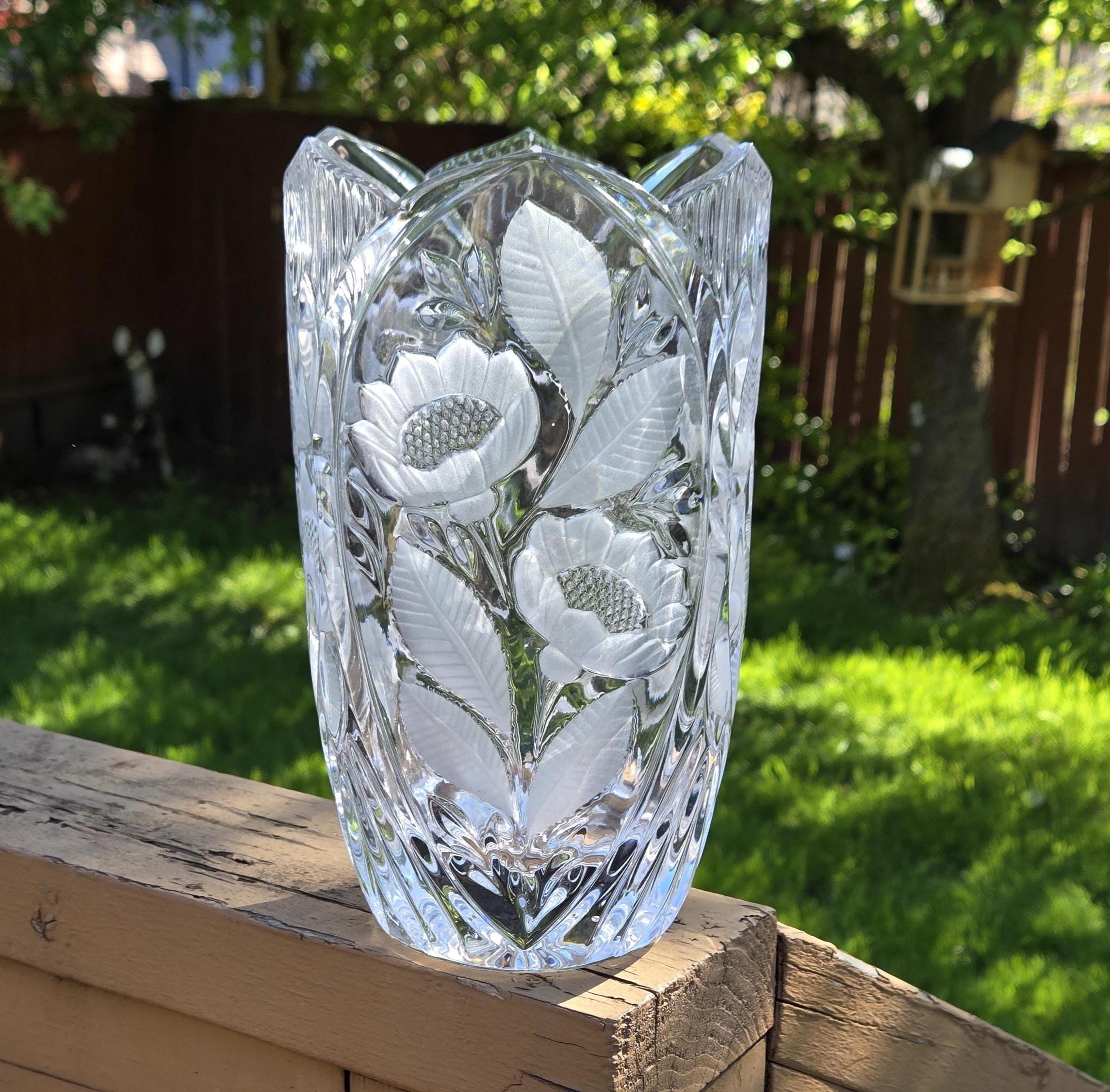 24 Lead Crystal Vase - Etsy