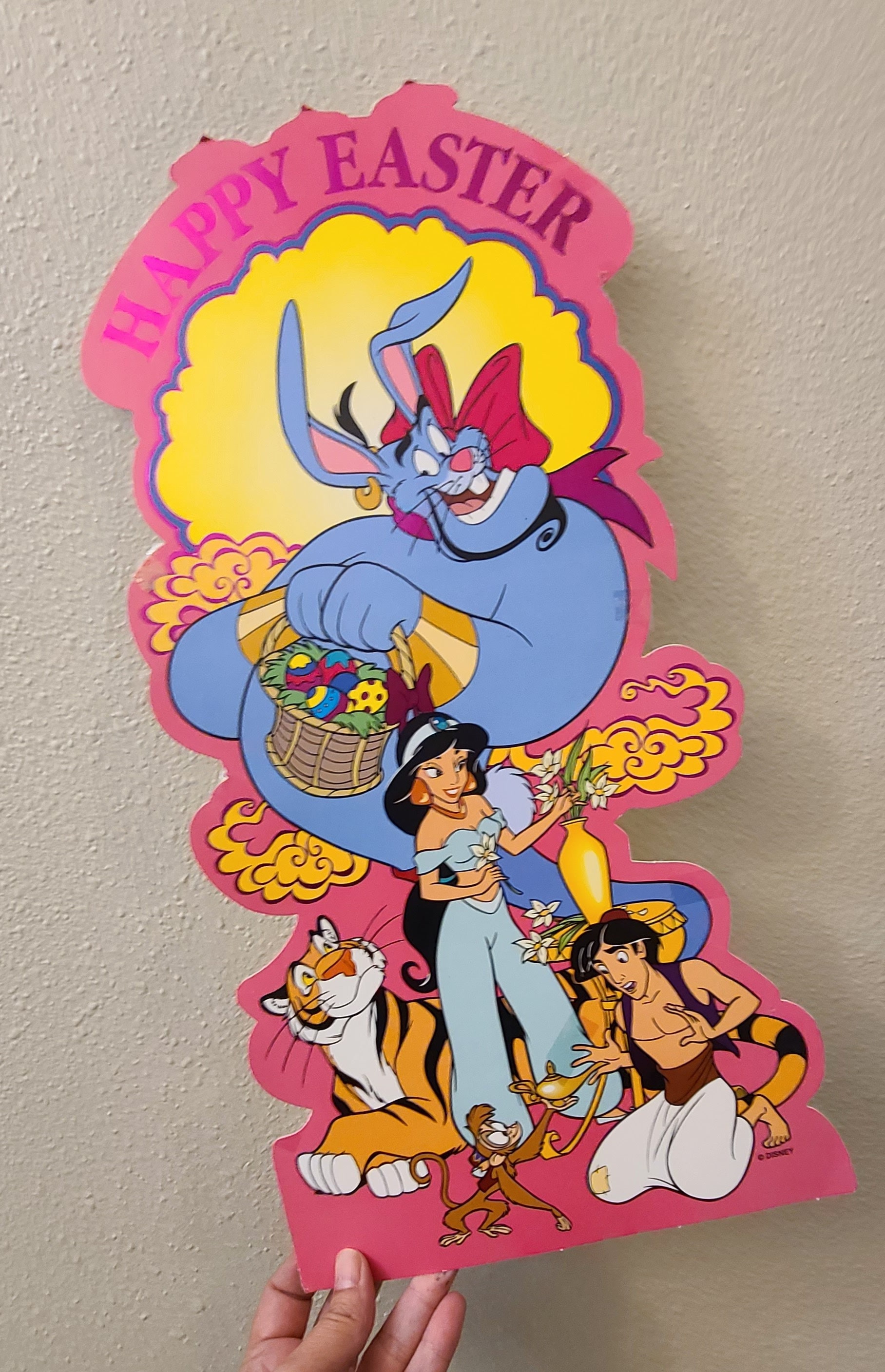 Vintage Disney Easter Die Cuts-aladdin-mickey Mouse-vintage Easter