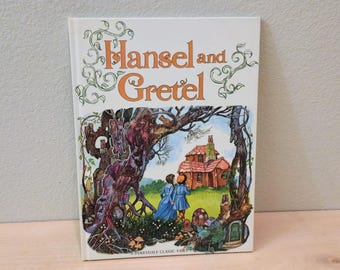 Vintage 1978 Hansel and Gretel Hardcover Children's Book-Vintage Nursery-Fairy Tale-Brothers Grimm