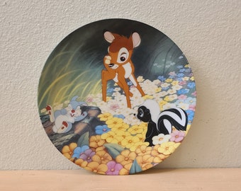 Assiette de collection Disney Bambi-Bambi's New Friends-vintage 1991