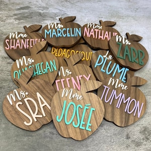 Personalized Teacher Apple Magnet - Teacher Gift l Christmas Gift l End of Year Gift | Teacher Appreciation Gift | Teacher Apple Sign