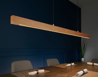 Seks Alpine Linear Suspension Chandelier | Industrial Chandelier | Cabin Lighting | Hanging LED Light | Beam Chandelier | Kitchen Island