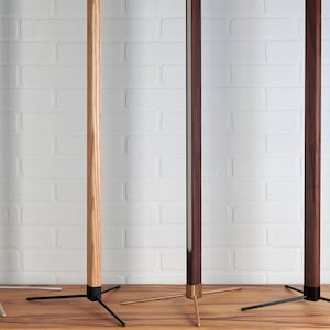 Wooden Lamp, LED Floor Lamp, Standing Light, Minimalist Lamp, Floor Lamp, Scandi Lighting, Light Column, Long Light Fixture, Corner Lamp, Modern Home Lighting, Ambiance Lighting, Modern Minimalist, LED Floor Light