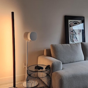 Wooden Lamp, LED Floor Lamp, Standing Light, Minimalist Lamp, Floor Lamp, Scandi Lighting, Light Column, Long Light Fixture, Corner Lamp, Modern Home Lighting, Ambiance Lighting, Modern Minimalist, LED Floor Light