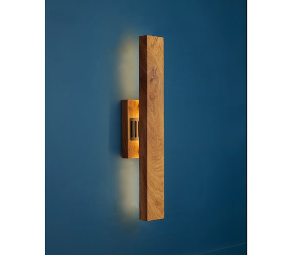 Atta Post Wall Sconce | Wooden Wall Light | Bedside Lighting | Linear LED Wall Sconce | Scandi Home Decor | Wood Wall Lamp | Entryway Light