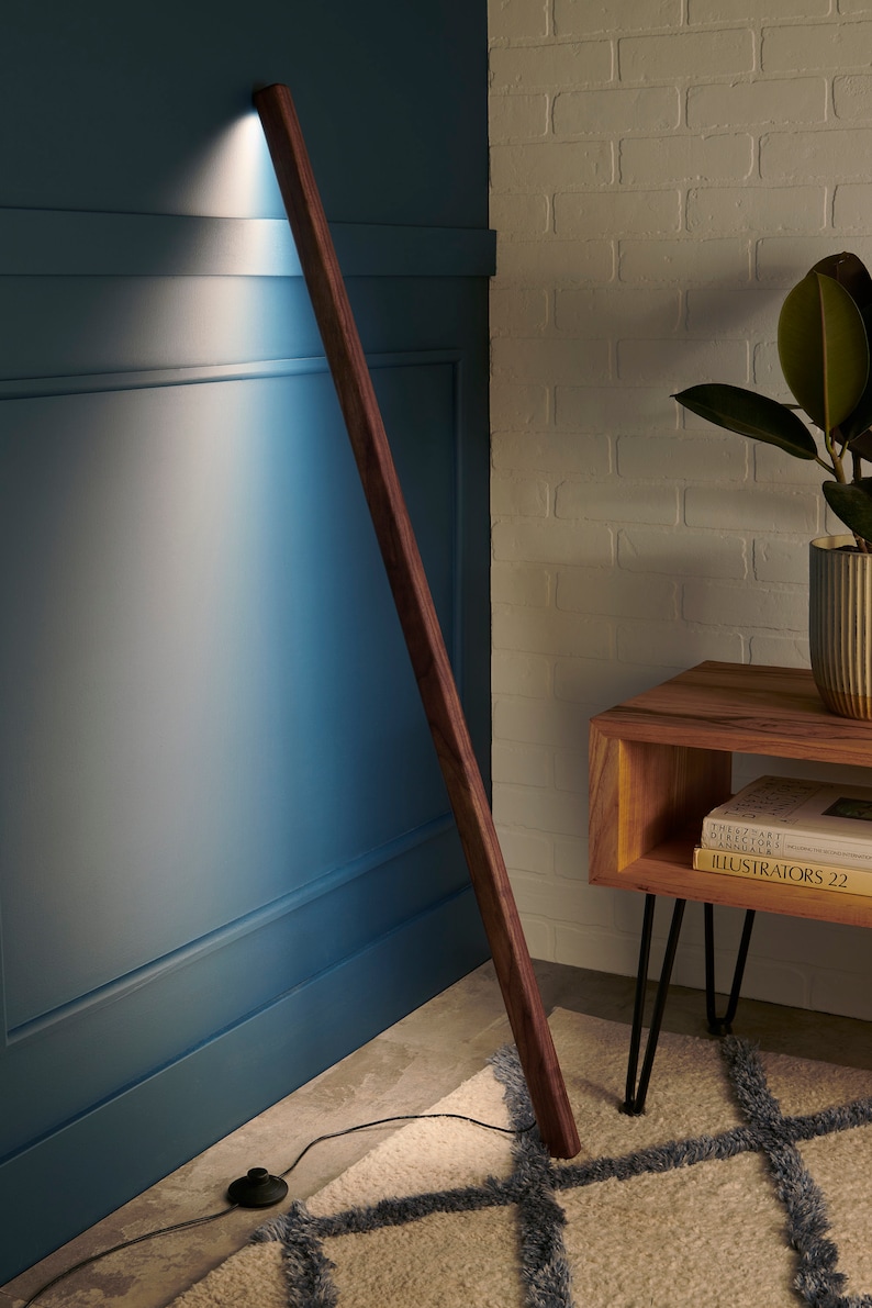 Lean To Floor Lamp, Wood LED Light, Minimalist Lighting, Modern Floor Lamp, Scandinavian Lamp, Ambiance Lighting, Corner Floor Lamp, LED Floor Light, Scandi Lighting, LED Floor Lamp, Wood Wall Light, Nordic Lighting, Column Lighting