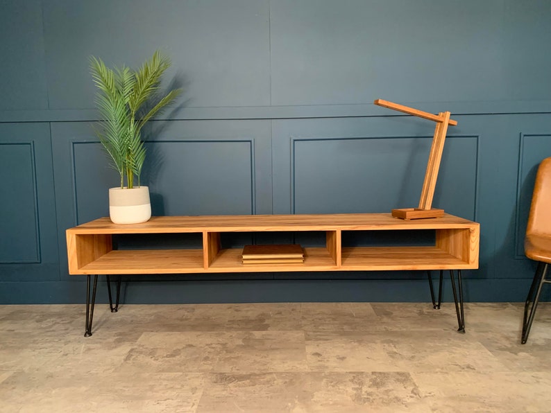 Scandinavian TV Stand | Media Console | Record Player Stand | Coffee Table | Entertainment Center | Mid Century Modern TV Stand | Minimalist image 2