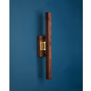 Fyra Post Wall Sconce | Mid Century Sconce | Wooden Wall Light | Long Sconce | Scandi Home Decor | Wood Wall Lamp | Contemporary Lighting