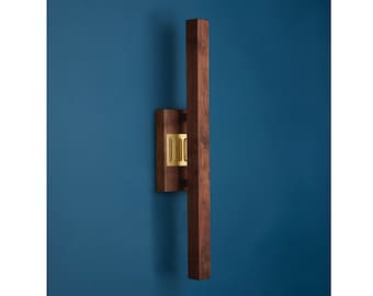 Fyra Post Wall Sconce | Mid Century Sconce | Wooden Wall Light | Long Sconce | Scandi Home Decor | Wood Wall Lamp | Contemporary Lighting