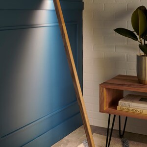 Lean To Floor Lamp, Wood LED Light, Minimalist Lighting, Modern Floor Lamp, Scandinavian Lamp, Ambiance Lighting, Corner Floor Lamp, LED Floor Light, Scandi Lighting, LED Floor Lamp, Wood Wall Light, Nordic Lighting, Column Lighting