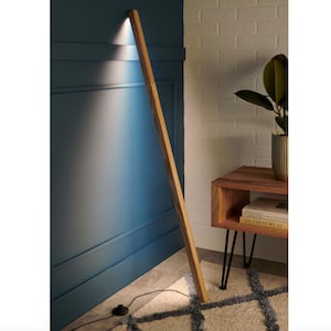 Lean To Floor Lamp | Wood LED Light | Minimalist Lighting | Modern Floor Lamp | Scandinavian Lamp | Ambiance Lighting | Corner Floor Lamp
