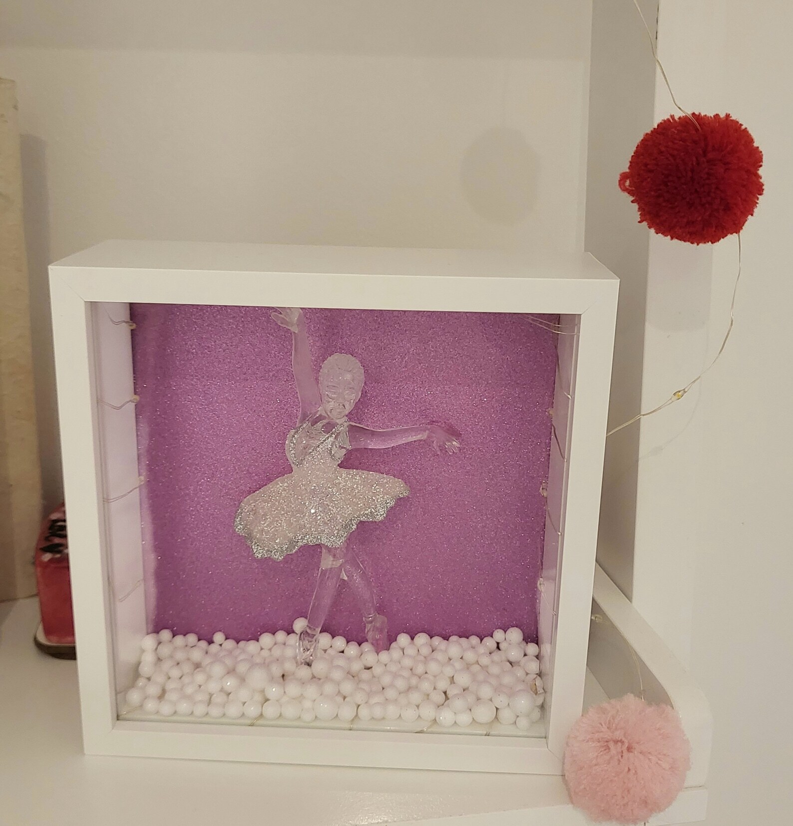 Ballerina Light up Deep Box Frame With Shakable Snowballs. Etsy
