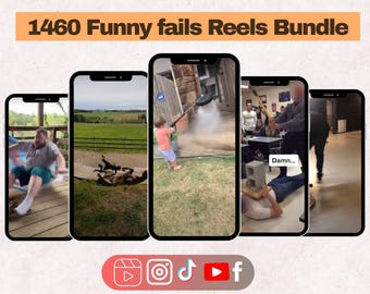 1460+ Lustige Fails Rollen Bündel - Viraler Video Inhalt (PDF)