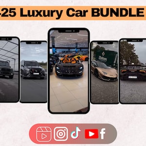 Luxury Reels Videos – 425 Viral Faceless Car Reels for Instagram, TikTok, YouTube & More