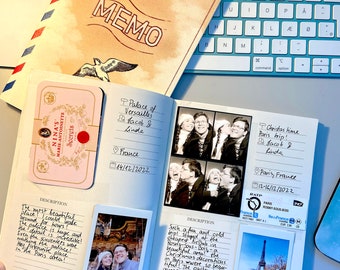 MEMORY book for all your adventures /anniversary gift/gift for travel lovers / journal for tickets