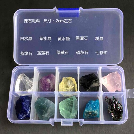 Natural Crystal Ore Specimen Box Mineral Crystal Teaching