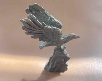 Statue d'aigle en bronze antique, Statue en bronze massif, collection d'antiquités, décoration de maison