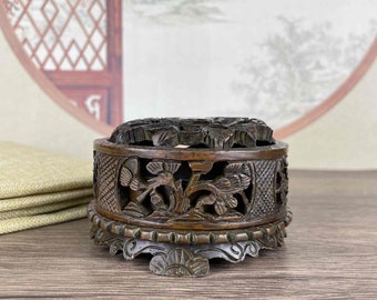 China Exquisite Bronze Incense Burner, antique collection, home decoration, Aromatherapy ornaments