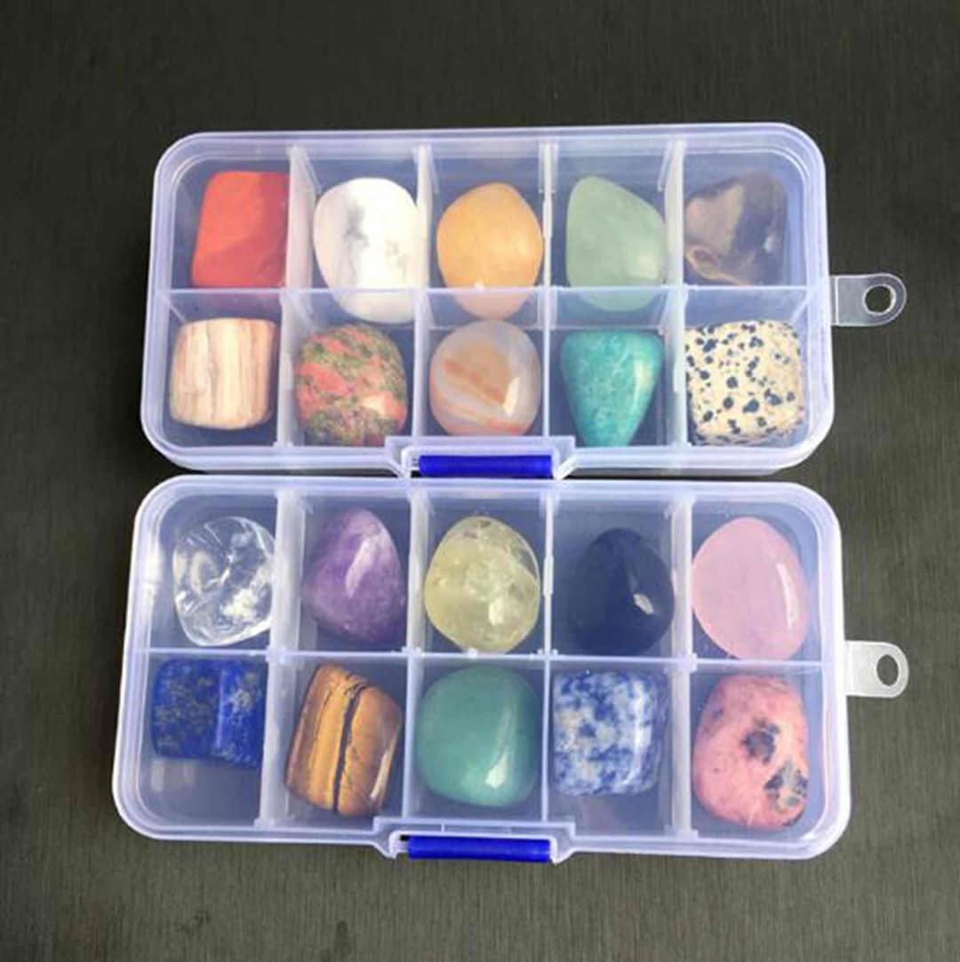 Natural Crystal Ore Specimen Box, Mineral Crystal Teaching Specimens