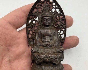 Antique Brass Buddha Statue, Home Decor