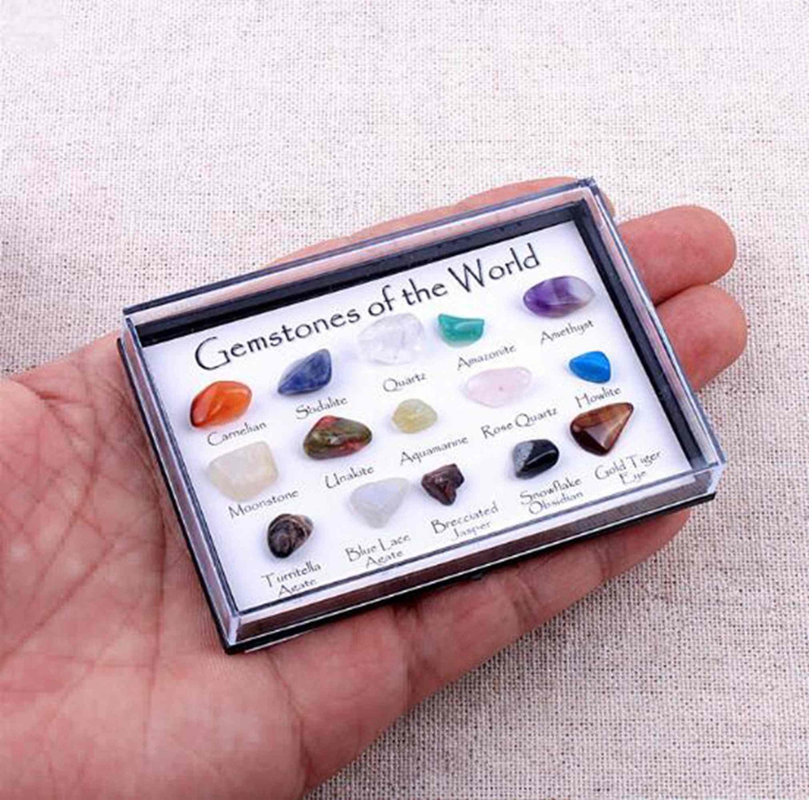 Natural crystal ore specimen box mineral crystal teaching Etsy
