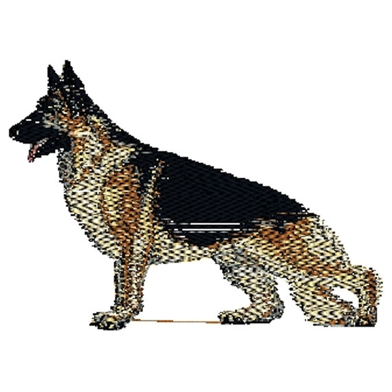 German Shepherd Embroidered Towels Personalised Towel Dog Embroidered