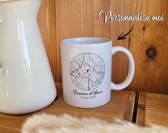 Mug personnalisé "Lieu de rencontre"