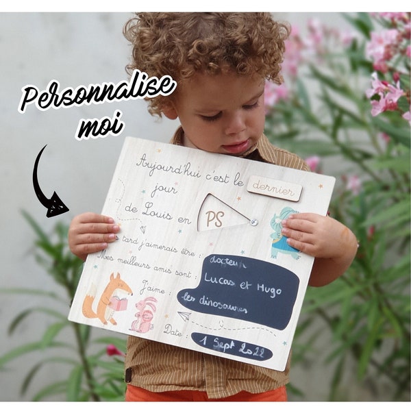 Panneau modulable rentrée scolaire