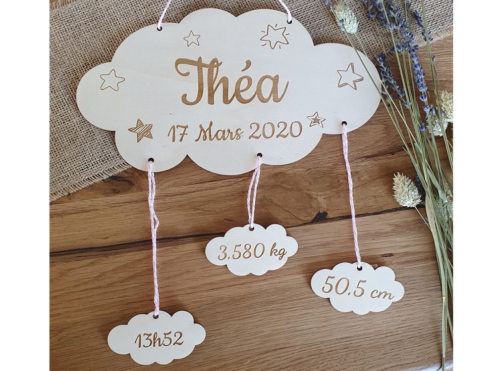 Nuage de Naissance Personnalisé