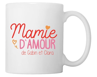 Mug personnalisé "Mamie d'amour"