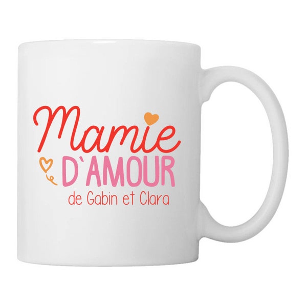 Mug personnalisé "Mamie d'amour"