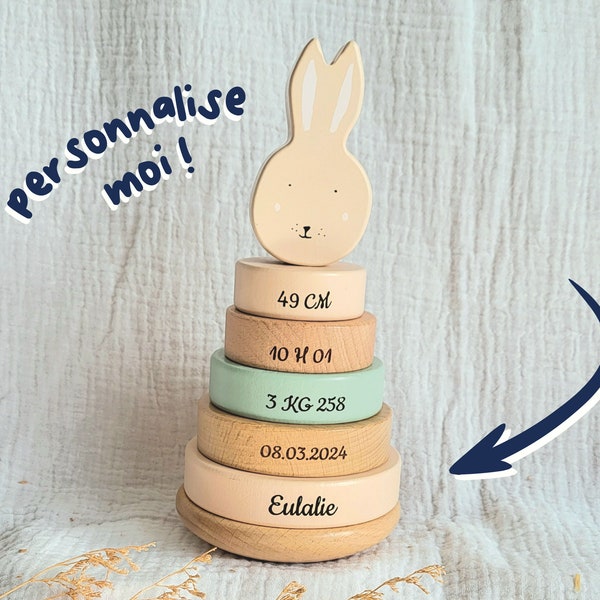 Personalized Bunny Ring Tower